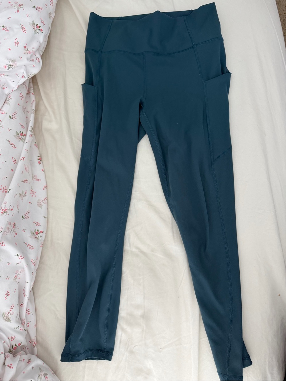 Fabletics PureLuxe Muted Gray Blue Leggings